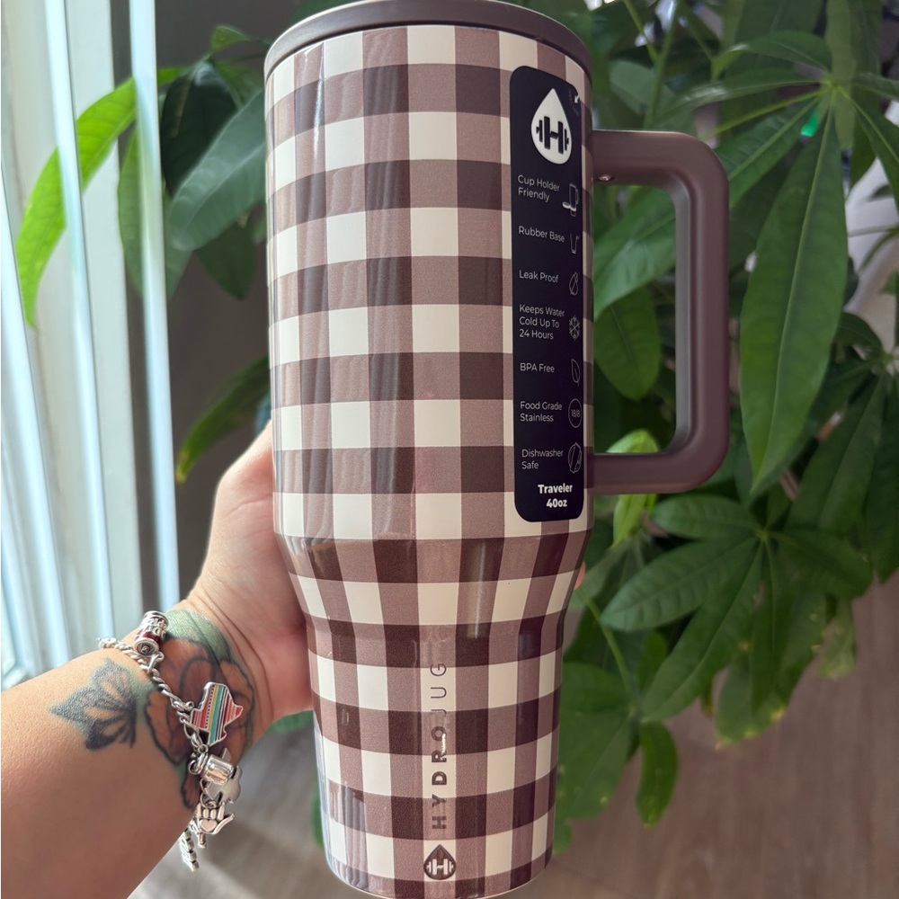 Coconut Gingham HydroJug